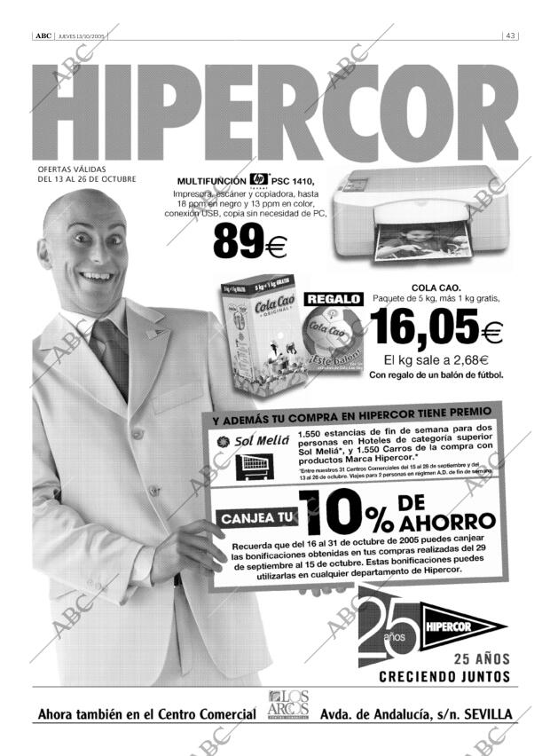 ABC SEVILLA 13-10-2005 página 43