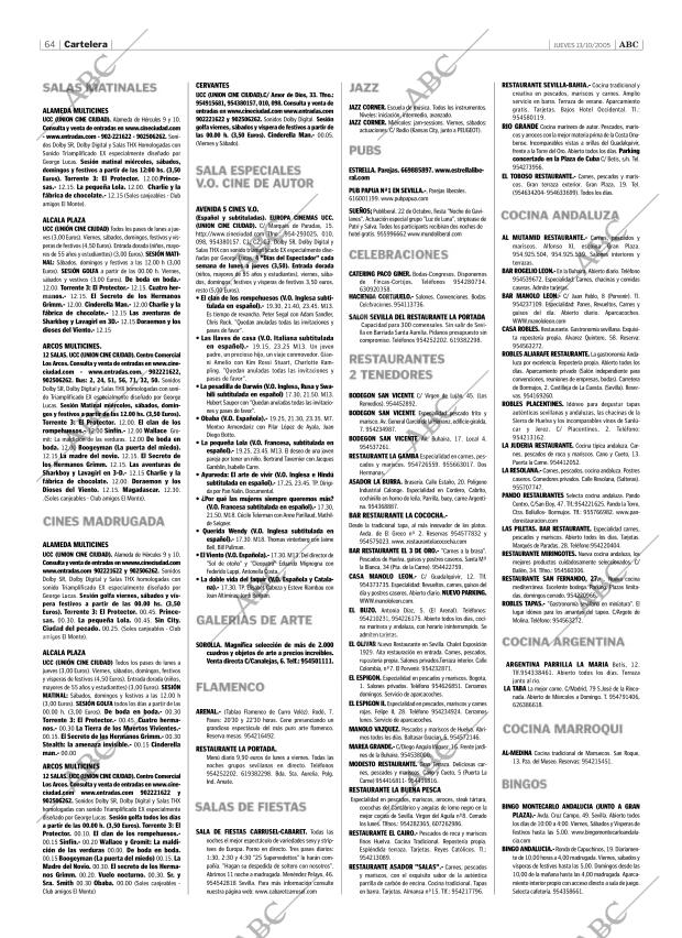 ABC SEVILLA 13-10-2005 página 64