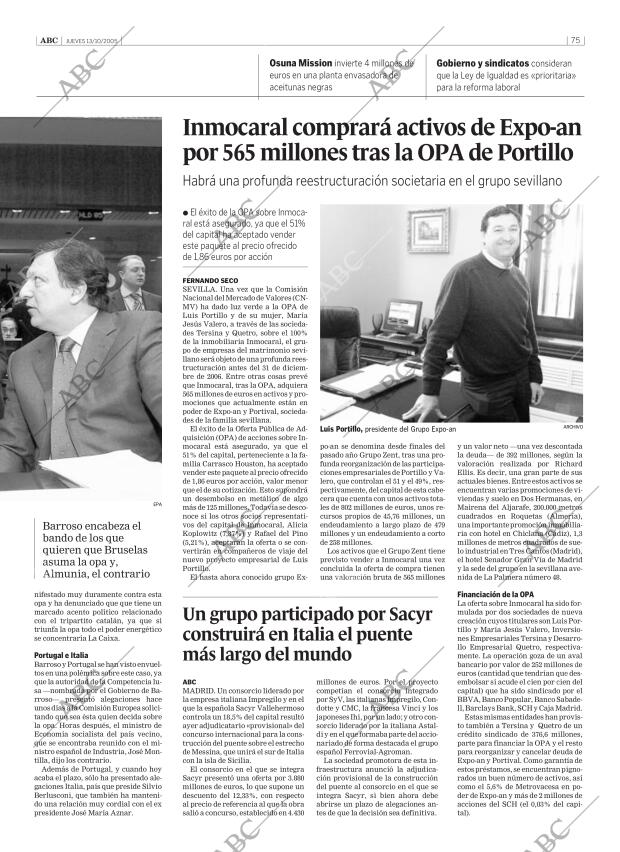 ABC SEVILLA 13-10-2005 página 75
