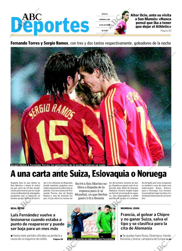 ABC SEVILLA 13-10-2005 página 85
