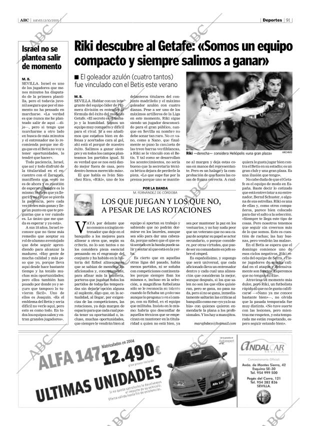 ABC SEVILLA 13-10-2005 página 91