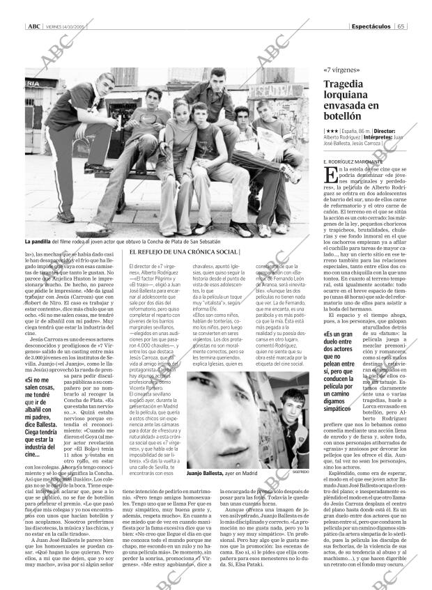 ABC MADRID 14-10-2005 página 65