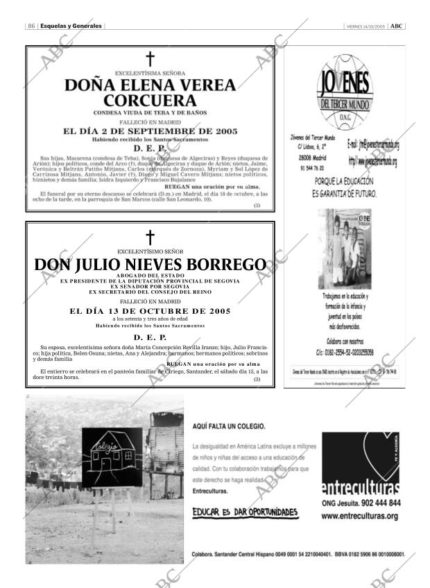 ABC MADRID 14-10-2005 página 86