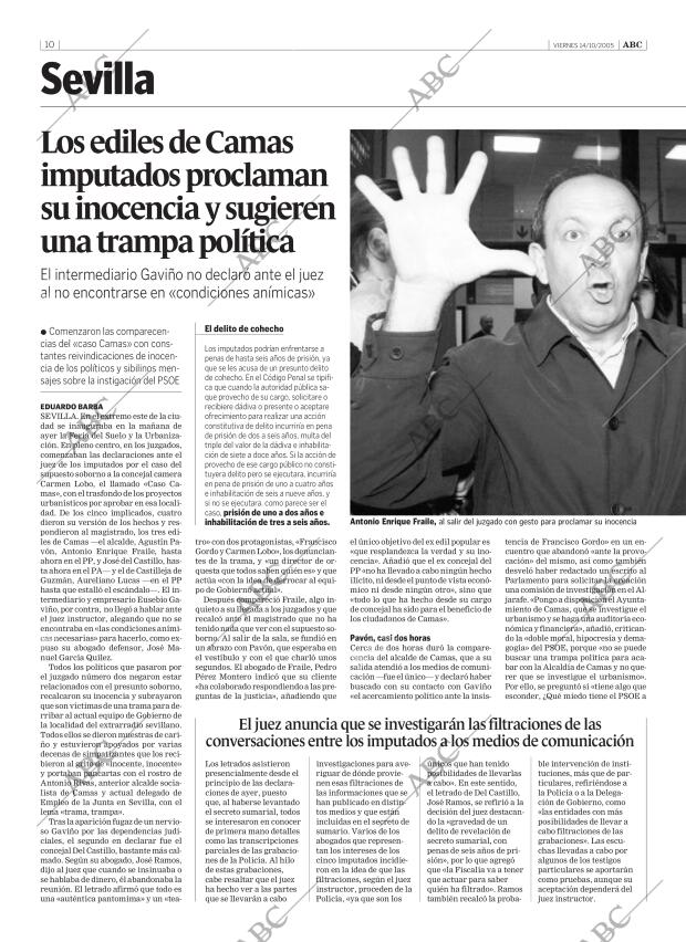 ABC SEVILLA 14-10-2005 página 10