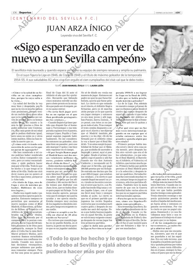 ABC SEVILLA 14-10-2005 página 106