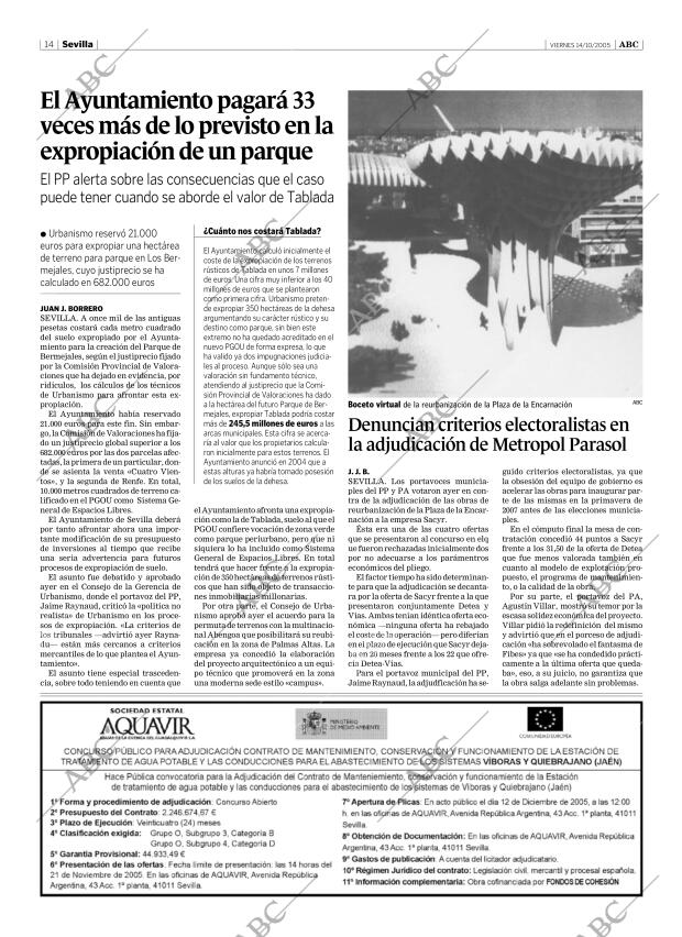 ABC SEVILLA 14-10-2005 página 14
