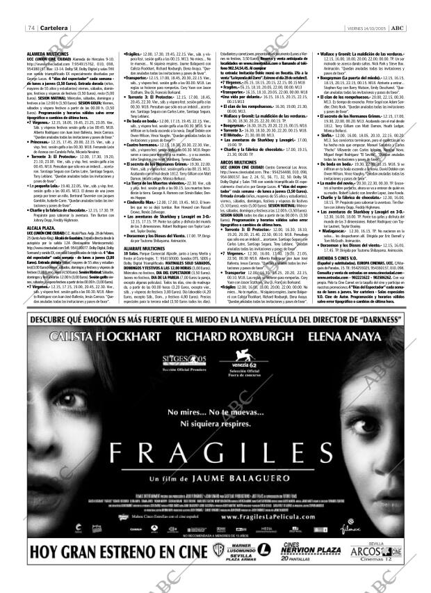 ABC SEVILLA 14-10-2005 página 74