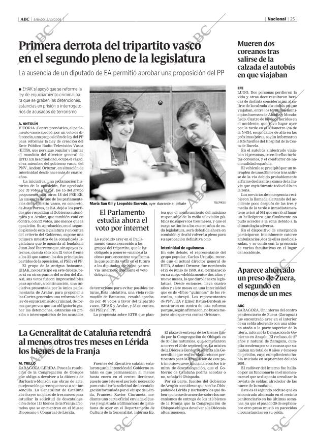 ABC MADRID 15-10-2005 página 25
