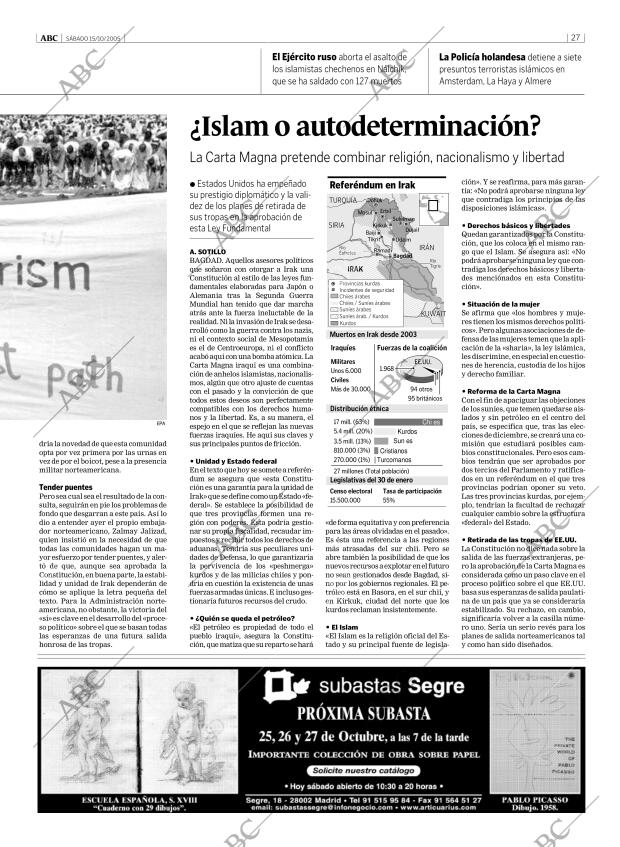 ABC MADRID 15-10-2005 página 27