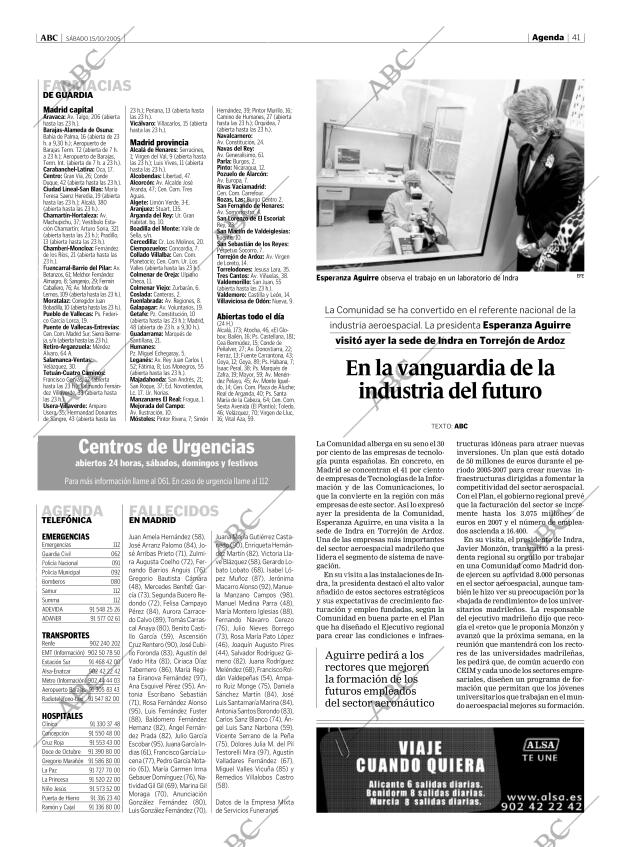 ABC MADRID 15-10-2005 página 41