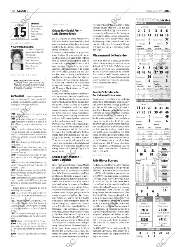 ABC MADRID 15-10-2005 página 42