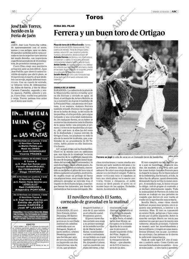 ABC MADRID 15-10-2005 página 60