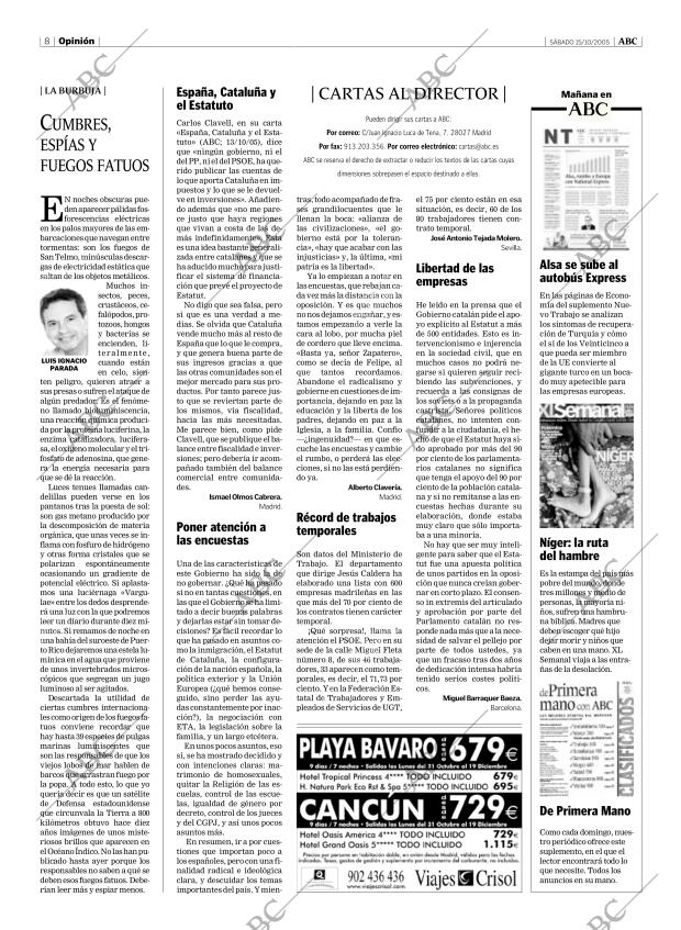ABC MADRID 15-10-2005 página 8