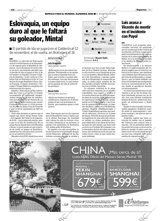 ABC MADRID 15-10-2005 página 91