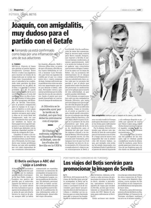 ABC SEVILLA 15-10-2005 página 92