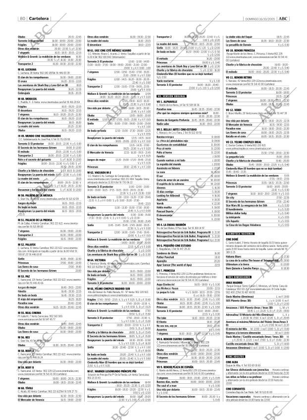 ABC MADRID 16-10-2005 página 80