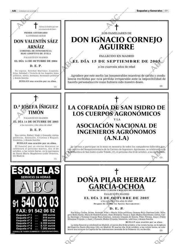ABC MADRID 16-10-2005 página 89