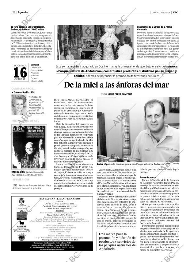 ABC SEVILLA 16-10-2005 página 28