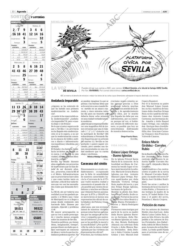 ABC SEVILLA 16-10-2005 página 30