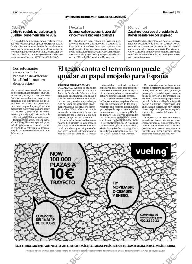 ABC SEVILLA 16-10-2005 página 45