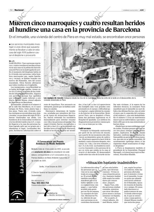 ABC SEVILLA 16-10-2005 página 50
