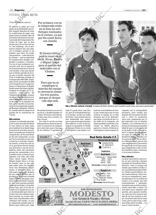 ABC SEVILLA 16-10-2005 página 94