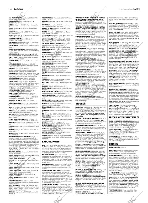 ABC MADRID 17-10-2005 página 66