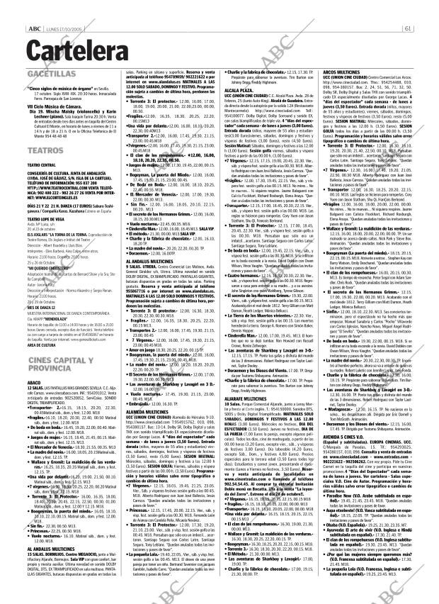 ABC SEVILLA 17-10-2005 página 61