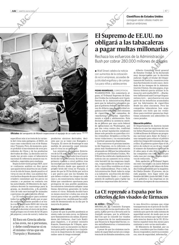 ABC MADRID 18-10-2005 página 47