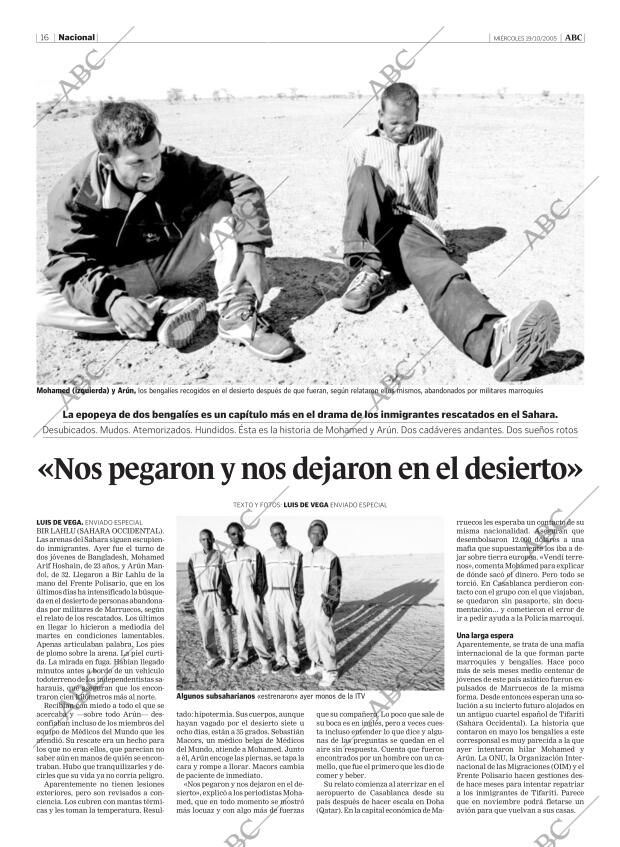 ABC MADRID 19-10-2005 página 16