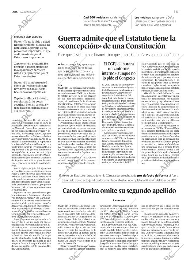 ABC MADRID 20-10-2005 página 11