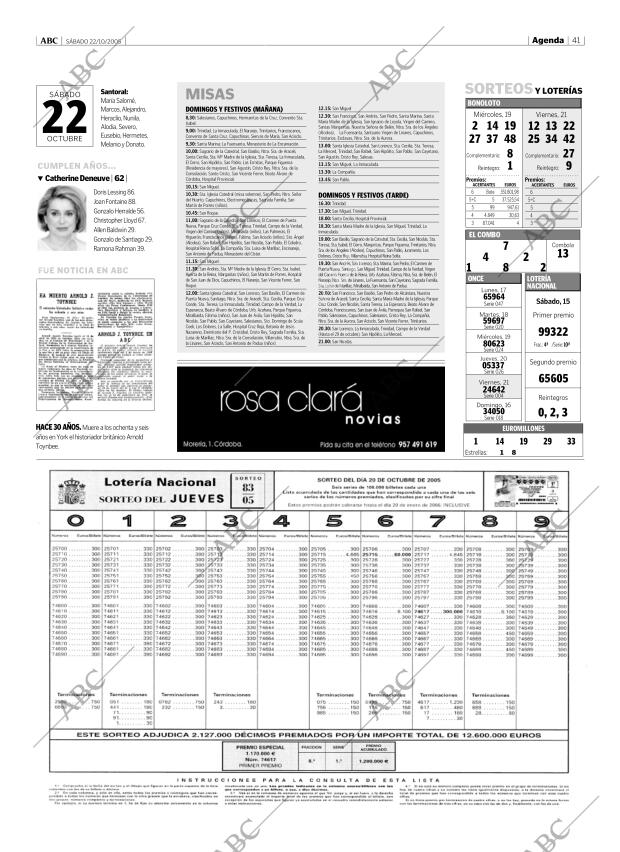 ABC CORDOBA 22-10-2005 página 41