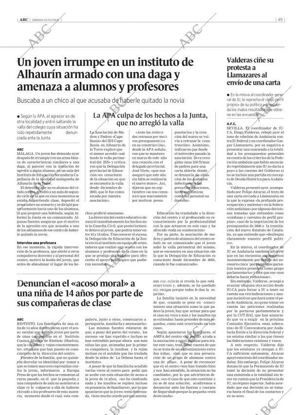 ABC CORDOBA 22-10-2005 página 45