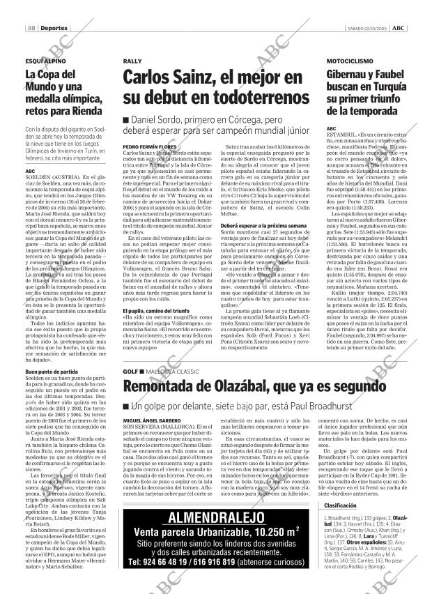 ABC CORDOBA 22-10-2005 página 88