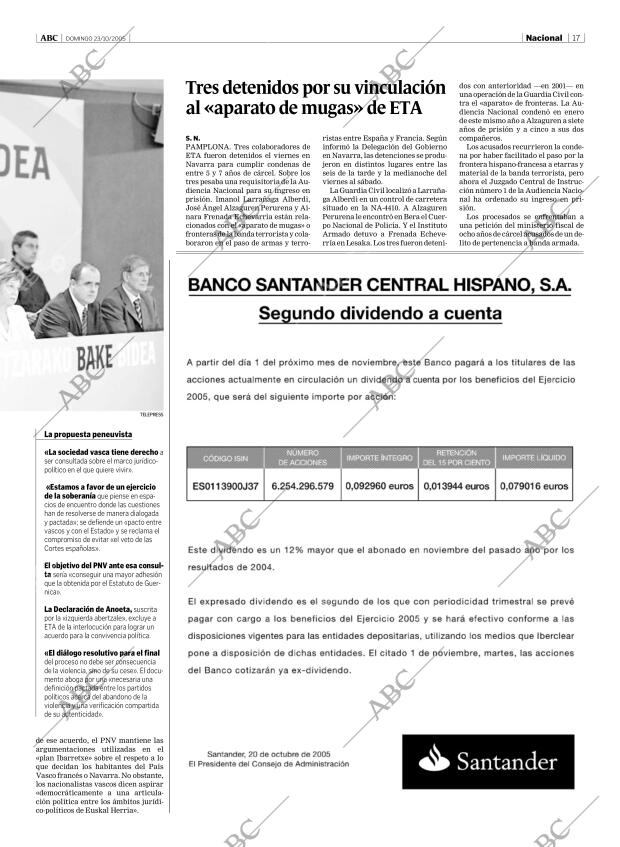 ABC MADRID 23-10-2005 página 17