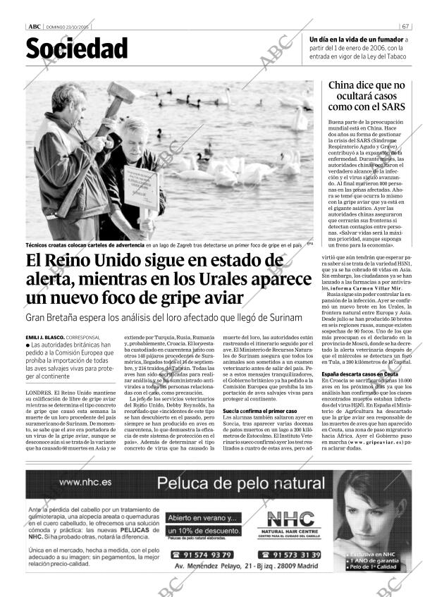 ABC MADRID 23-10-2005 página 67