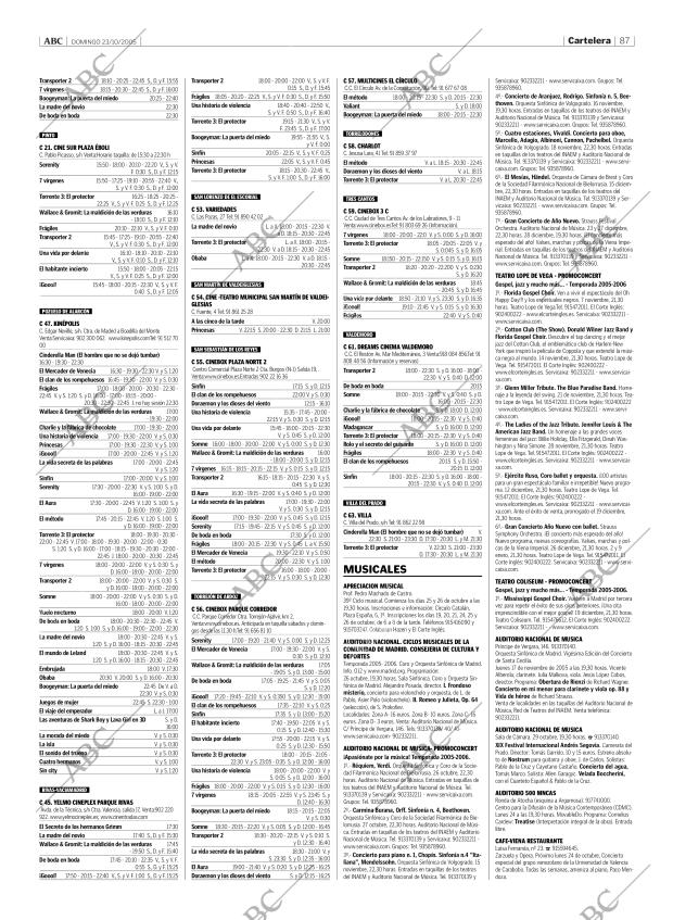 ABC MADRID 23-10-2005 página 87
