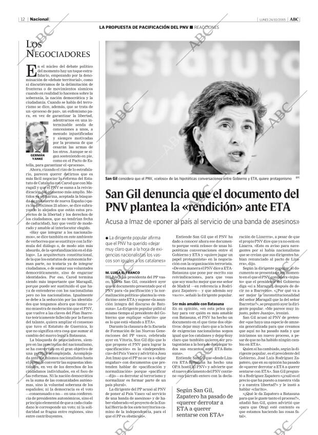 ABC MADRID 24-10-2005 página 12