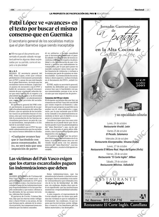 ABC MADRID 24-10-2005 página 13