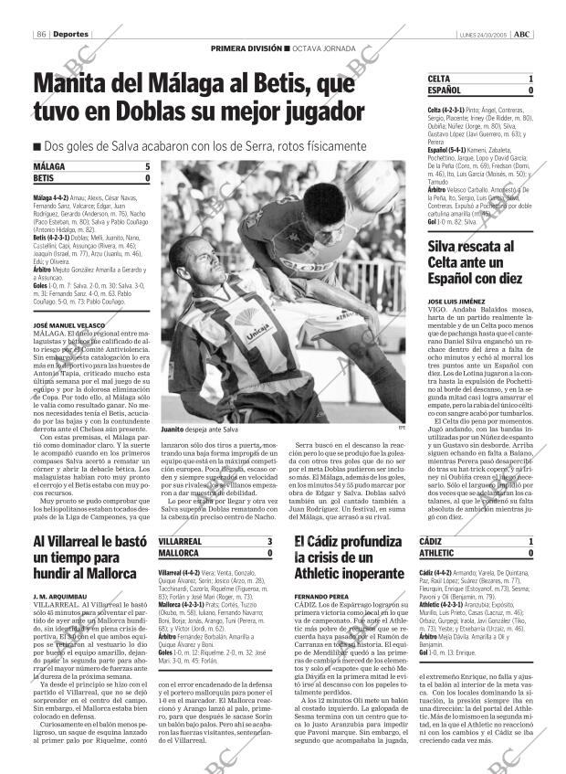 ABC MADRID 24-10-2005 página 86