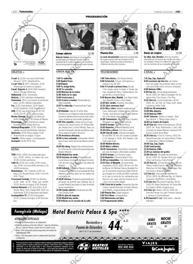ABC MADRID 25-10-2005 página 102