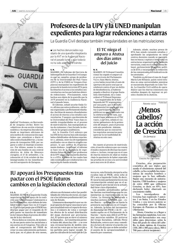 ABC MADRID 25-10-2005 página 15