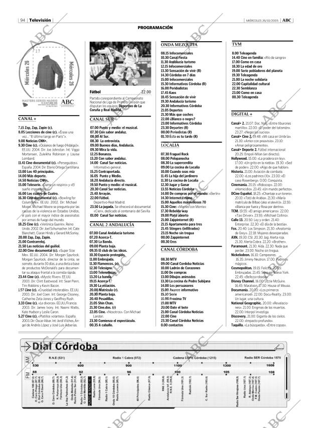 ABC CORDOBA 26-10-2005 página 94