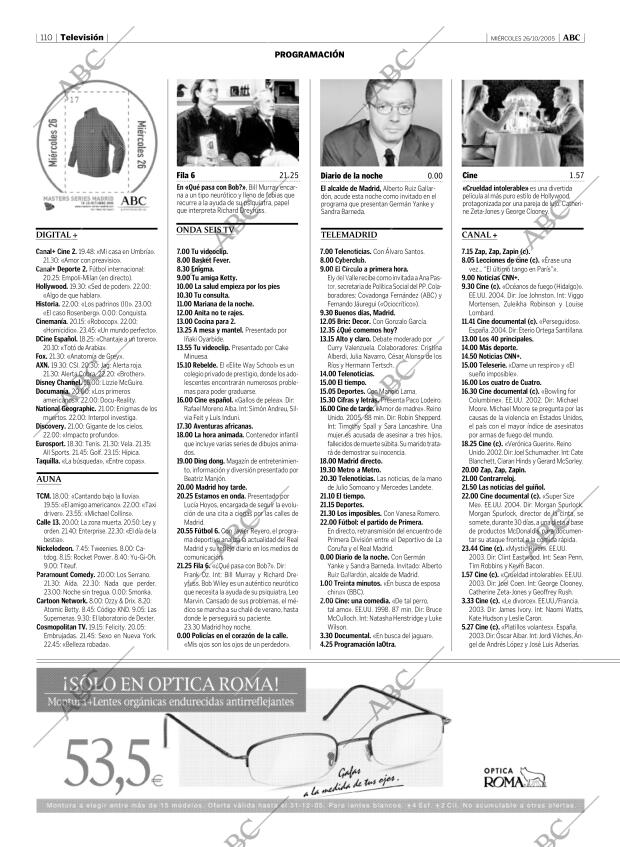 ABC MADRID 26-10-2005 página 110