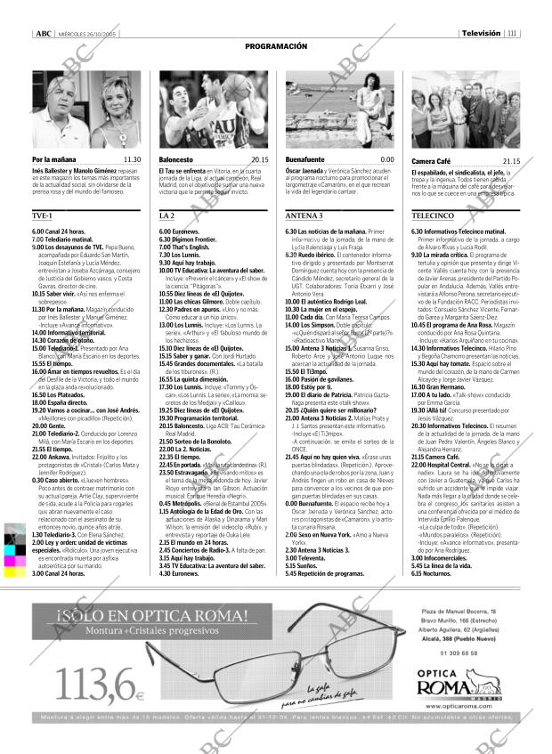 ABC MADRID 26-10-2005 página 111