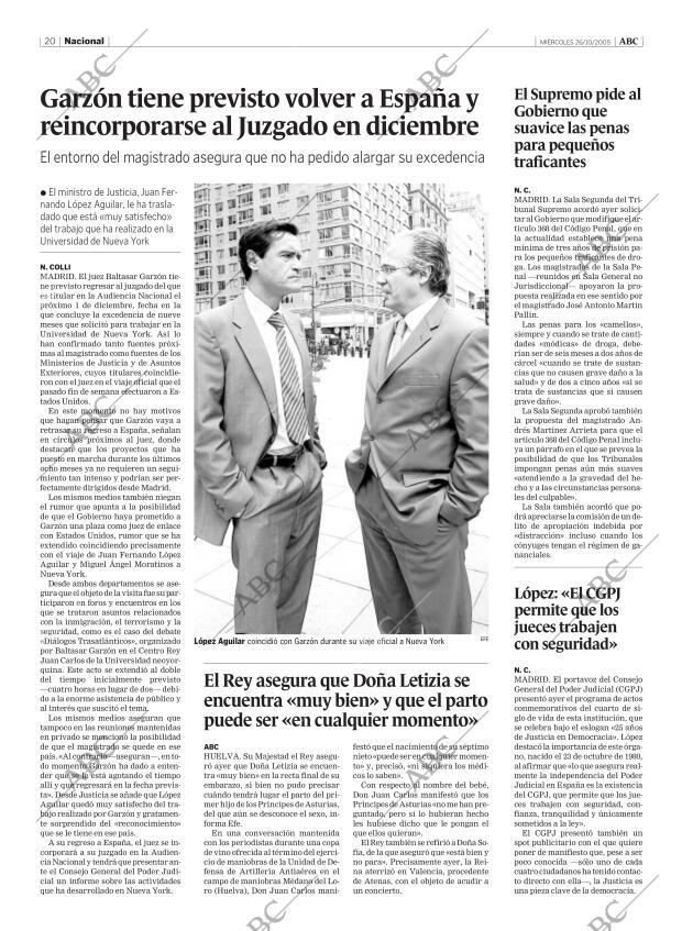 ABC MADRID 26-10-2005 página 20