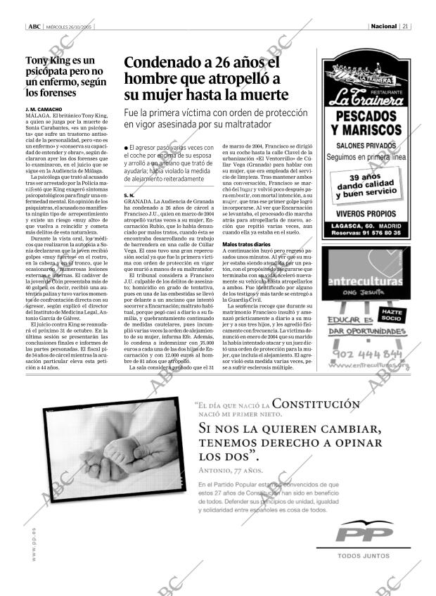 ABC MADRID 26-10-2005 página 21