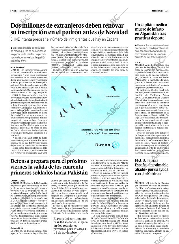ABC MADRID 26-10-2005 página 23