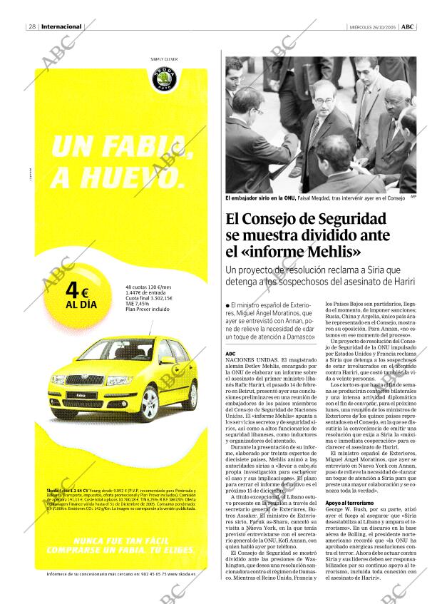 ABC MADRID 26-10-2005 página 28