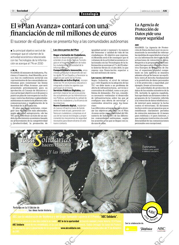 ABC MADRID 26-10-2005 página 58